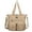 Beige, variant on Angelkiss Purses Handbags for Women PU Tote Satchel Bags for Women Pockets Shoulder Bag