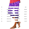 thumbnail image 3 of Only Moment Ladies Bermuda Shorts Clearance Sale Polyester,Spandex Printed Shorts High Waisted Stretch Ankle Pants for Women Business Casual Travel Athletic Work Yoga Shorts Dark Purple,S, 3 of 5