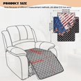 thumbnail image 3 of FOR U DESIGNS American Flag Butterfly Print Recliner Chair Covers Waterproof Non-Slip Reclining Seat Slipcover, Easy to Install Machine Washable Furniture Protector for Pets, 3 of 6