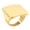 Glossy golden, variant on Stainless Steel Square Casting Ring Modern Jewelry For Men And Women