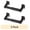 Black, variant on Mainstays Chrome Steel Bathroom Robe Hook, Wall-Mounted Square Bath Hardware Accessory, 1.38 in Width x 1.77 in Height x 1.97 in Depth