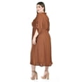 thumbnail image 3 of Vestido camisero midi Roman Fashion /Tallas Extras, 2576 (Chedron) cafe 42, 3 of 6