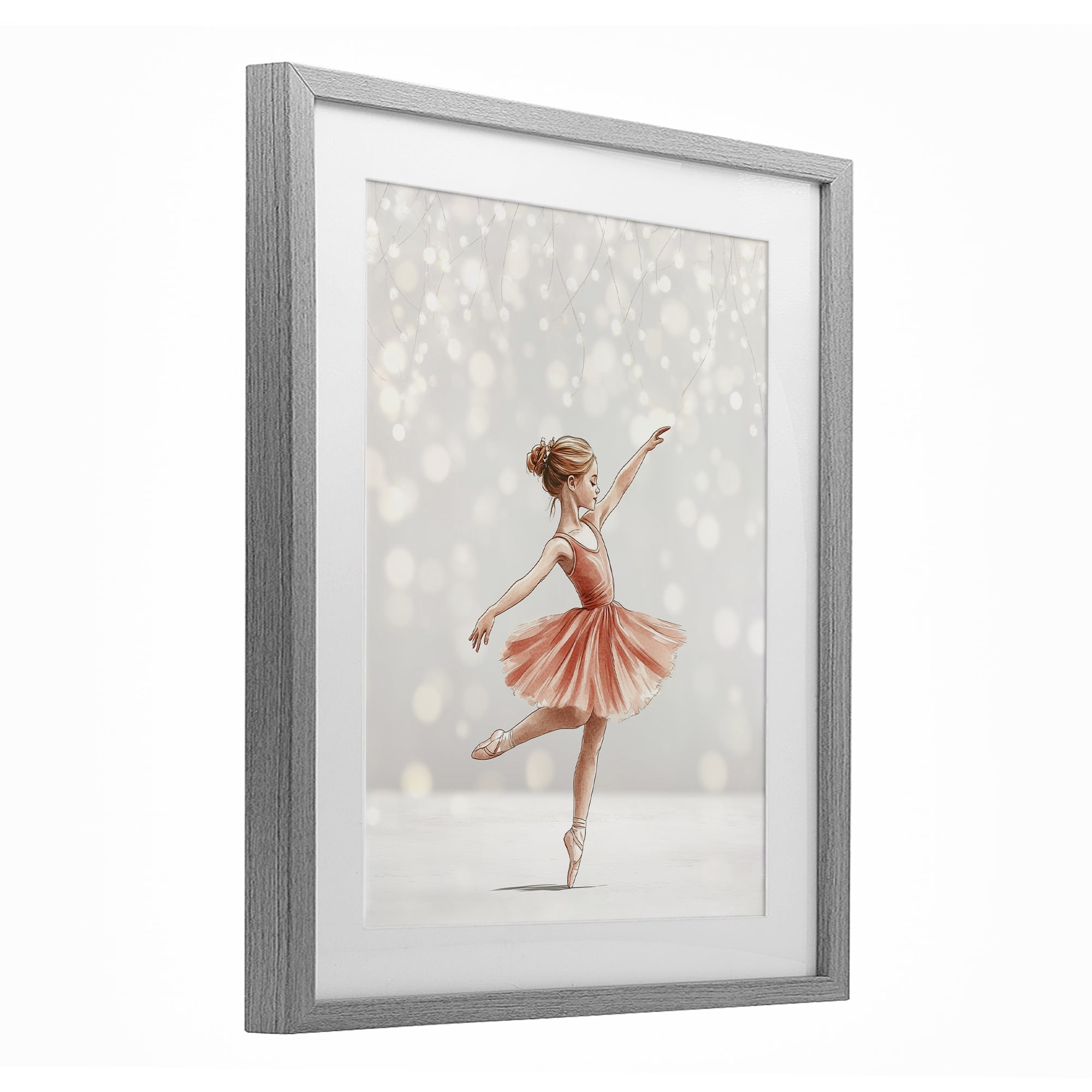 Stupell Industries Dancing In The Light Gray Framed Print Under Glass, design by Christine Simpson Art