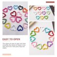 thumbnail image 4 of Heart Shaped Snap Hook for Diy Projects and Jewelry Making Zinc Alloy Assorted Color Connecting Items 20Pcs, 4 of 4