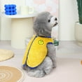 thumbnail image 4 of 2022 Mao Mao Smiley Velvet Double-sided Cotton Velvet Dog Clothes Autumn And Winter Warm Pet Dog Clothing yellow L, 4 of 8