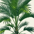thumbnail image 6 of PIKWEEK Palm Leaves Round Tablecloth for Picnic Dining Kitchen Farmhouse White, 6 of 8