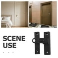 thumbnail image 3 of PENIKOKO Stainless Steel Buckle Lock with Anti-Theft Bolt for Bathroom Door Security, 1 Piece, 3 of 8