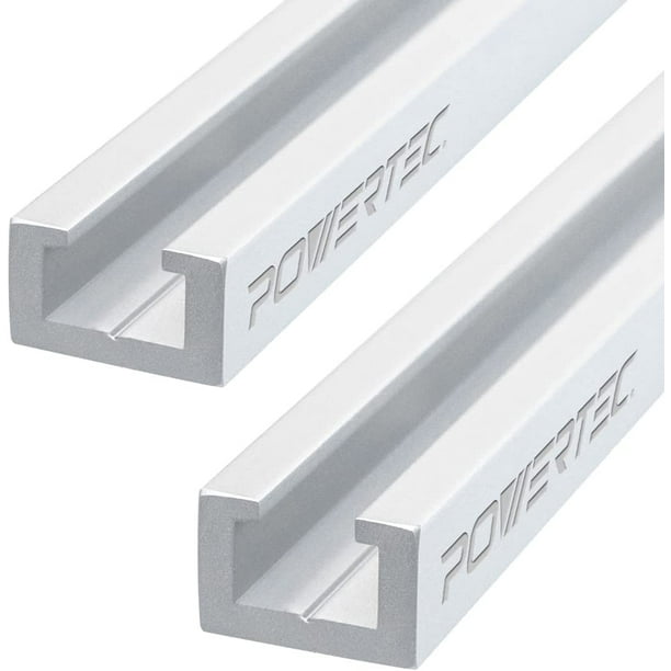 POWERTEC 71378P2 Heavy Duty 24" Aluminum TTrack Specialized T Slot