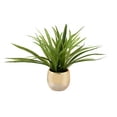 thumbnail image 2 of planta artificial decorativa con maceta dorada / plateada de cerámica, 2 of 6