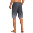 thumbnail image 3 of INSPIRE CHIC Men's Summer Colorblock Shorts Drawstring Beach Shorts with Side Pocket 30 Dark Gray, 3 of 4