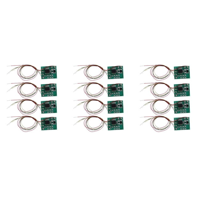 12 Pcs Modèle de Table de Sable de Construction Échelle DIY Circuit Imprimé Feu de Circulation Modèle de Signalisation Échelle HO Train Ferroviaire Miniature
