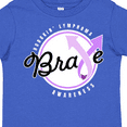 thumbnail image 4 of Inktastic Brave Hodgkins Lymphoma Awareness Violet Ribbon Boys or Girls Toddler T-Shirt, 4 of 5