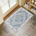 thumbnail image 4 of Farm Retro Blue Bohemia Welcome Doormat for Indoor/Outdoor Entrance Farm Retro Blue Bohemia Decoration Door Mat Kitchen Door Mat Bedroom Doormat 17x30 Inch, 4 of 6