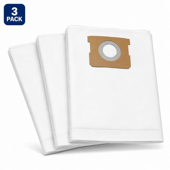 Fit Hart 6 to 16 Gallon Standard Dust Collection Bag, 3-Pack, VDBM 3701, Wet/Dry Vacuum Cleaners