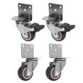 thumbnail image 2 of Ruedas De Placa TPR En Forma De L, Dureza Uniforme, Ruedas Giratorias De Montaje Lateral De 360 ​​​​grados, Silenciosas Con Rodamientos De Bolas Para Muebles, 2 of 7