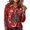 Vermilion#50819BB, variant on Garbnen Christmas Womens Polo Shirts Christmas Tree Graphic Ladies Golf Shirts Xmas Waffle Knit Button Down Long Sleeve Fall Winter Relaxed Fit Y2k Tops for Women