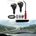 thumbnail image 4 of 2Pcs Front Windshield Washer Nozzles with Adapter Hose Screwdriver Wiper Spray, 4 of 6