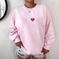 thumbnail image 4 of Amzcrzy Sweat-Shirt pour Femmes Imprimé Amour de la Saint-Valentin Col Rond Chandail à Capuchon Chandails en Molleton pour Femmes Chandail Chandail en Molleton Col Rond Chandail en Molleton pour Femmes m, 4 of 5