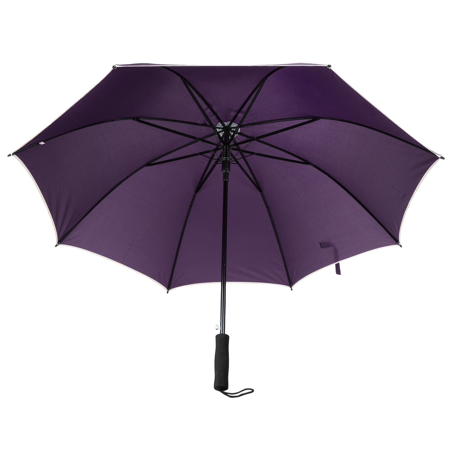 Polyester Beige Trim Automatic Rain and UV Ray Resistant 8 Framed Travel Two Person Long Umbrella