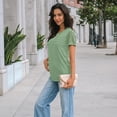 thumbnail image 6 of SUNBS Blouses for Women Short Sleeve Lace Tops Dressy Casual Tees, Sizes S-2XL, 6 of 10