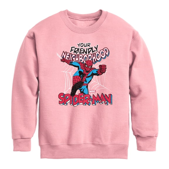 Spider-Man - Neighborhood Graphic Long Sleeve Fleece Sweatshirt