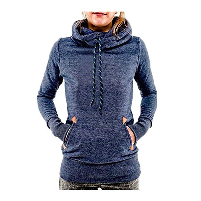 turtleneck hoodie women's