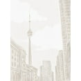 thumbnail image 2 of Straatsma, Leah 19x24 White Modern Wood Framed Museum Art Print Titled - Toronto, 2 of 4