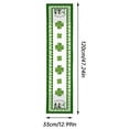 thumbnail image 3 of Clearance! Nomeni Table Runner St. Patricks's Day Table Flag Irish Day Lucky Straw Truck Pattern Insulated Stain Resistants Tablecloth Room Decor A, 3 of 8