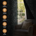 thumbnail image 2 of Tchckioa Boho Floral Blackout Curtains,Thermal Insulated Grommet Window Drapes for Apartment,2 Panels,42x96, 2 of 9