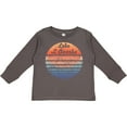 thumbnail image 3 of Inktastic Lake of the Ozarks Distressed Retro Sunset Boys or Girls Long Sleeve Toddler T-Shirt, 3 of 5