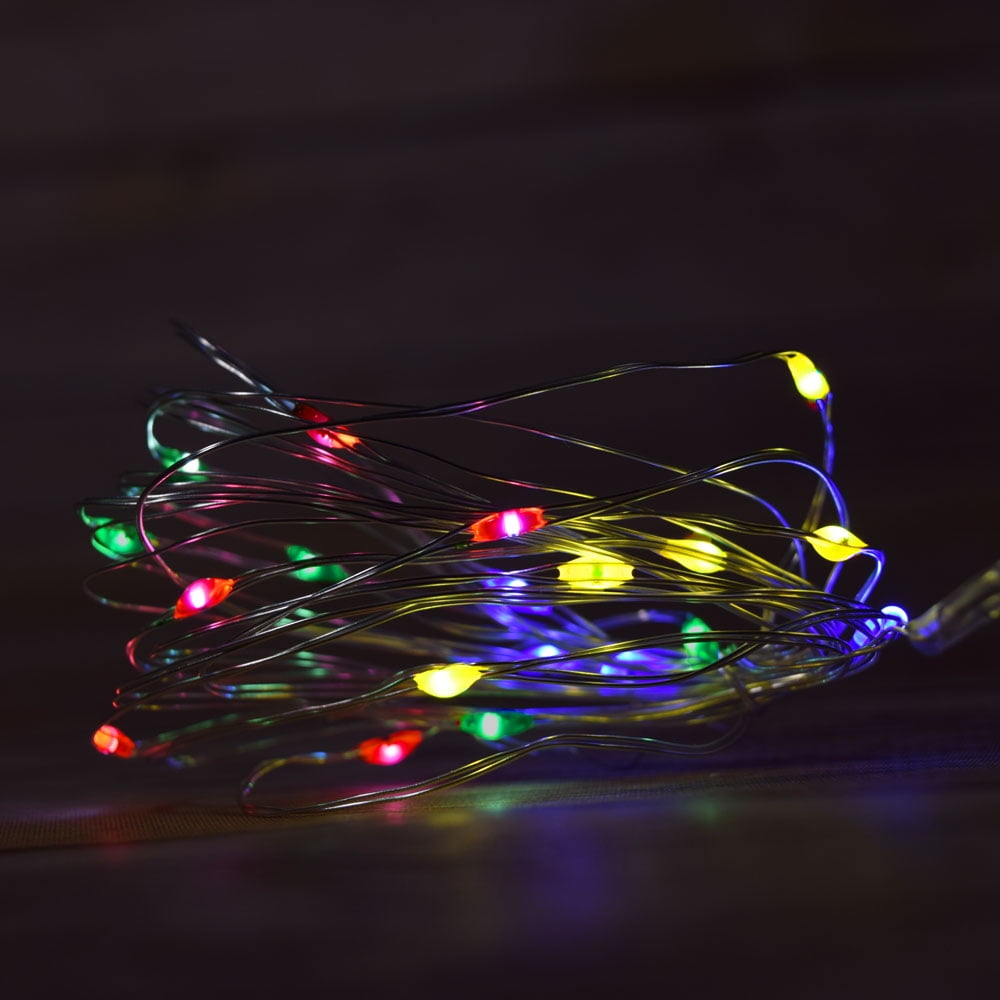 Fantado 20 RGB MultiColor LED Micro Fairy String Light, Waterproof