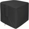 thumbnail image 1 of SHAR Fire Pit Cover - Black 420D Water Resistant Square Patio Fire Pit Table Cover - 32 x 32 Inches, 1 of 5