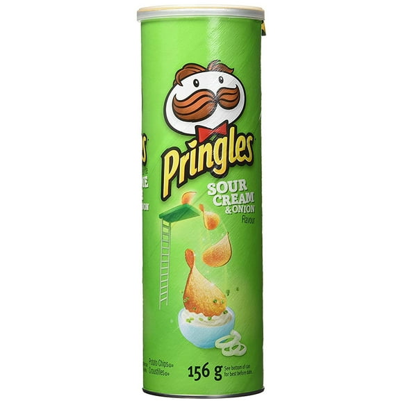 Pringles Sour Onion and Cream Chips (156g)
