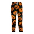 thumbnail image 2 of Satingcolo Men's Halloween Print Pajama Pants,Loose Fit Drawstring Halloween Sleepwear Drawstring Loungewear Halloween Gifts for Men, 2 of 6