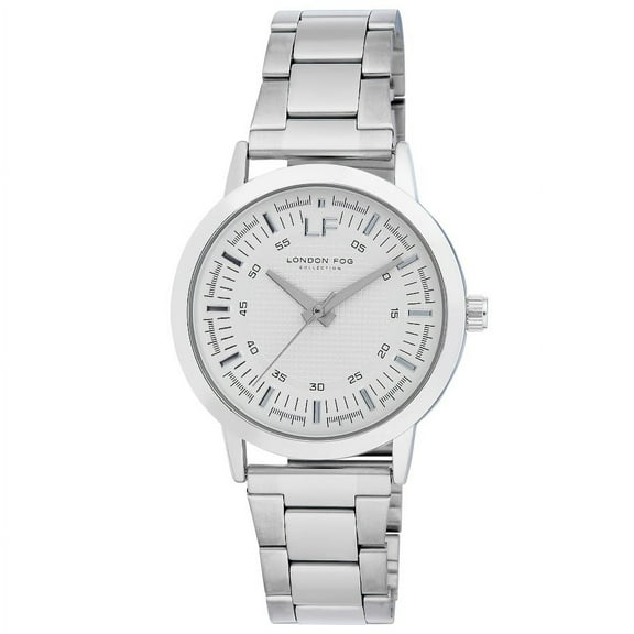 London Fog Inverness 36mm Silver Bracelet Watch