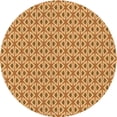 thumbnail image 1 of Ahgly Company Indoor Round Patterned Yellow Orange Area Rugs, 7' Round, 1 of 6