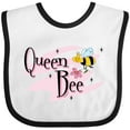 thumbnail image 3 of Inktastic Queen Bee Girls Baby Bib, 3 of 4