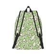 thumbnail image 2 of Naloa Cute Frog Canvas Backpack for Men Women Rucksack Casual Travel Daypack College Tote Satchel Bookbag for Teens-Medium, 2 of 7