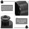 thumbnail image 4 of 100 tapones de repuesto de plástico negro 28/410 de 28 mm de diámetro interior para botellas deportivas. Tapones de plástico para botellas de agua., 4 of 9