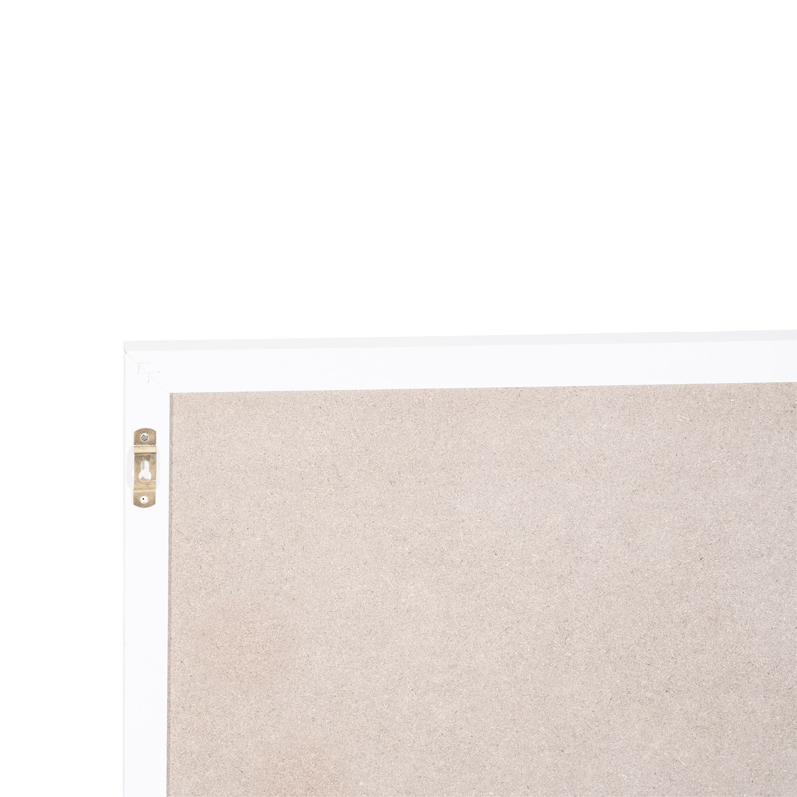 30 x 20 Inch Large Bulletin Board, White Polyester-Cotton Surface, MDF Frame, 7mm Fiberboard Core, Complete with Push Pins & Installation Kit, for Home, Office & Classroom