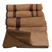 6 Piece Towel Set, Toast/coffee
