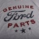 thumbnail image 3 of Ford - Camiseta Genuine Parts para Hombre (Gris Jaspeado, Burdeos), 3 of 3