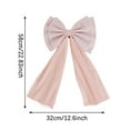thumbnail image 2 of Yucurem Large Velvet Pink Bows Ornaments, 12.6 x 22.8 in Giant Xmas Tree Ribbon Hanging Bows for Christmas Wedding Birthday Party Supplies, 2 of 6