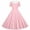 pink, variant on XUNKUSGA Summer Dress Classic Soild Color Buttoned Slim Fit Swing Dress 1950S Retro Dress Short Sleeve Shawl Collar Girls Dresses for Party Wedding,Pink,5-6 Years