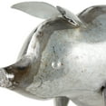 thumbnail image 2 of Silver Galvanized Pig Sculpture, 2 of 6