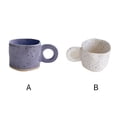 thumbnail image 2 of Injueey Taza de cerámica de tinta de 300ml, taza de pareja de estilo Vintage INS, vaso de porcelana de leche de café, vaso de mango Irregular hecho a Juegos de servir café y té Púrpura Injueey HA081766-01, 2 of 6
