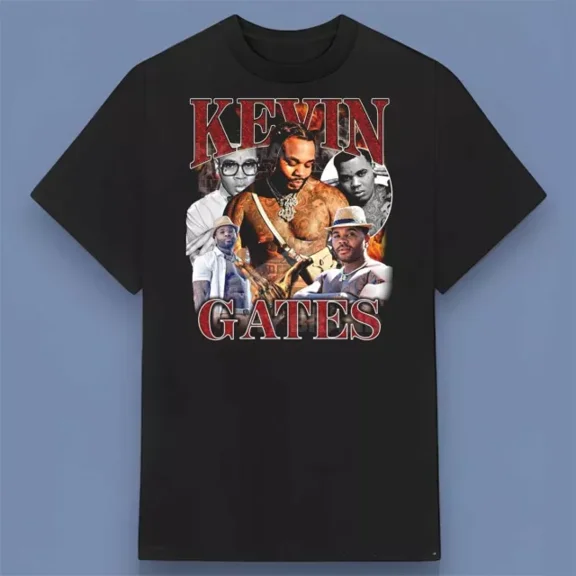 Kevin Gates Rapper T-Shirt For Fans Gift All Size S-4XL