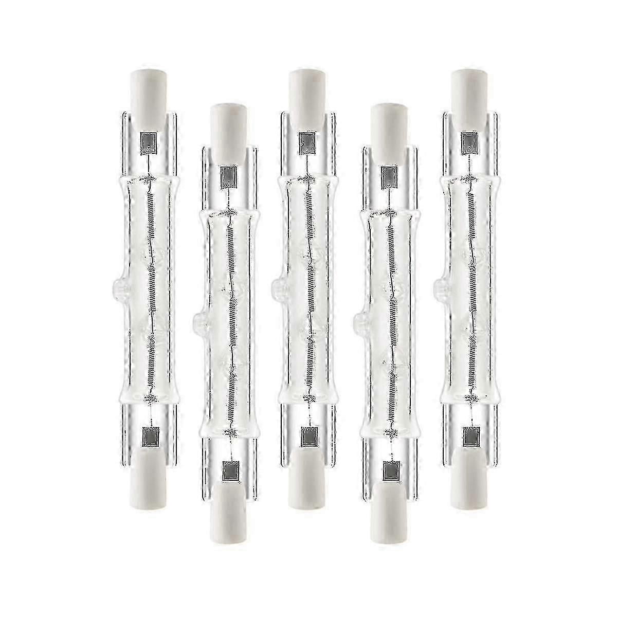 5 Pack R7s 118mm 300w 230v,r7s Halogen Linear Light Bulb, Dimmable ...