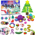 thumbnail image 2 of Calendario de Adviento navideño de 24 cuadrículas, juguetes antiestrés, árbol de Navidad, Papá Noel, ciervo, sombrero de ciervo, calendario de cuenta regresiva de 24 días, regalo para niños, 2 of 5
