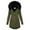 Army Green, variant on Women's Winter Coat Warm Puffer Jacket Waterproof Winter Parka Coat with Hood